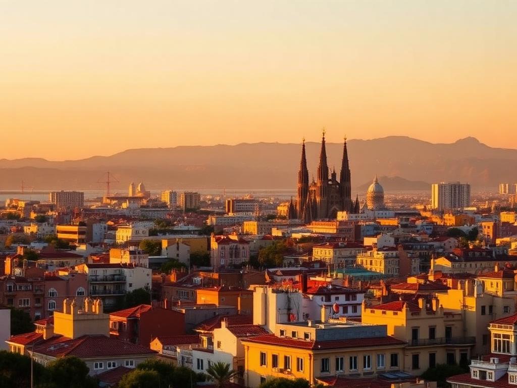 Barcelona skyline